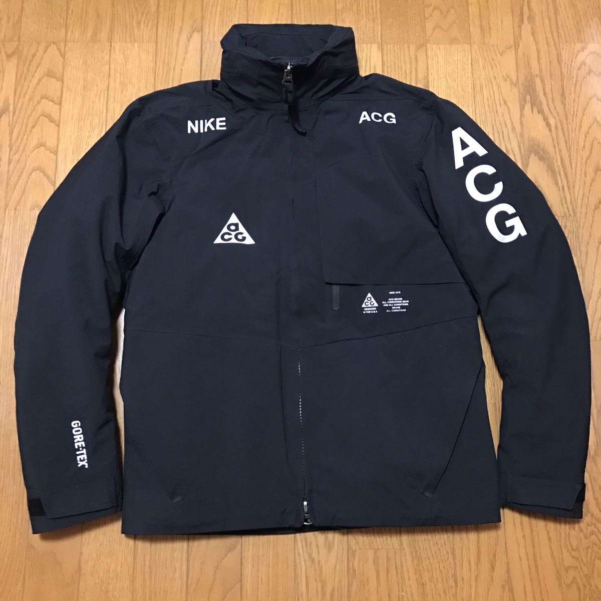 新品同様 NIKELAB ACG 2 IN 1 SYSTEM JACKET BLACK M ナイキ ラボ 