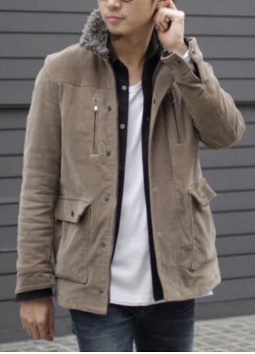 ラウンジリザード 16AW ストレッチコーデュロイランチコート jkt ボア ブルゾン