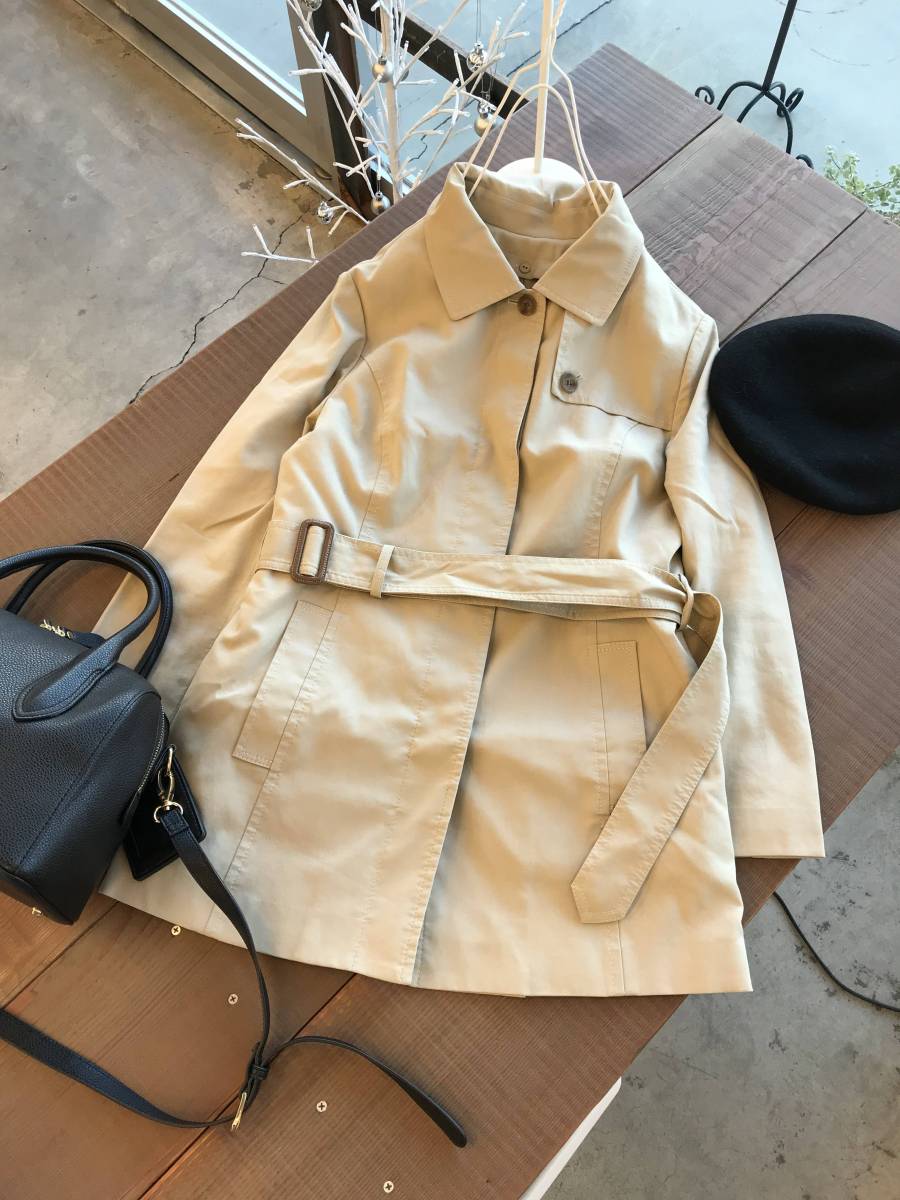 ＊美品 KEITH キース＊ライナー付きトレンチコート＊ベルト付きジャケットシンプル秋冬春スリーシーズン使えるアウターベージュ系/40
