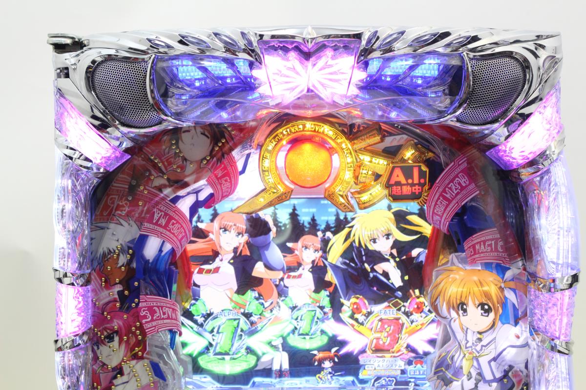パチンコ実機☆SANKYO CR魔法少女リリカルなのはMTB 1/319.6 玉循環式