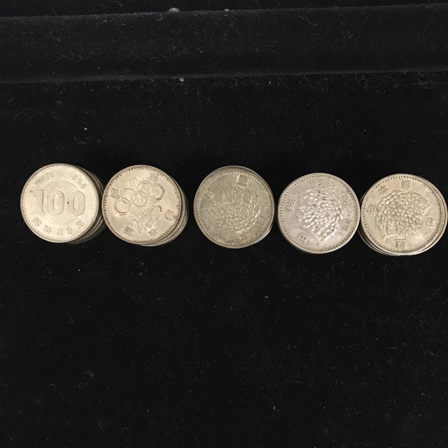 【額面スタート】稲100円×30枚　東京オリンピック100円×20枚　合計50枚まとめ　未洗浄