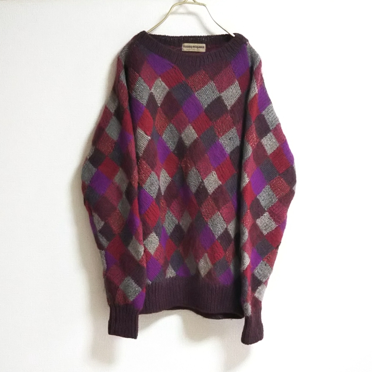 80s issey miyake men 筆タグ チェック バンドカラーシャツ 80s issey miyake men 筆タグ チェック バンドカラーシャツ 80s ISSEY