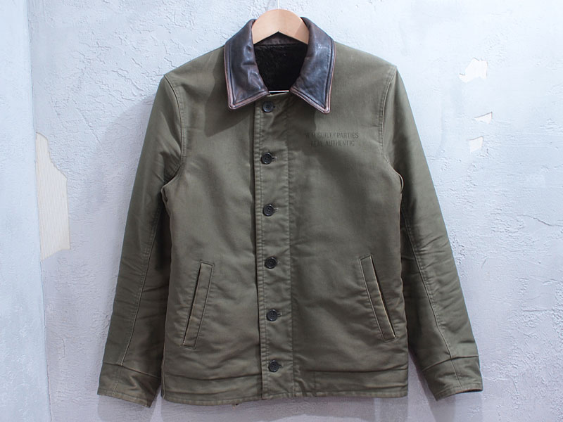 WACKO WACKO MARIA DECK JACKET デッキジャケット N-1 襟レザー S