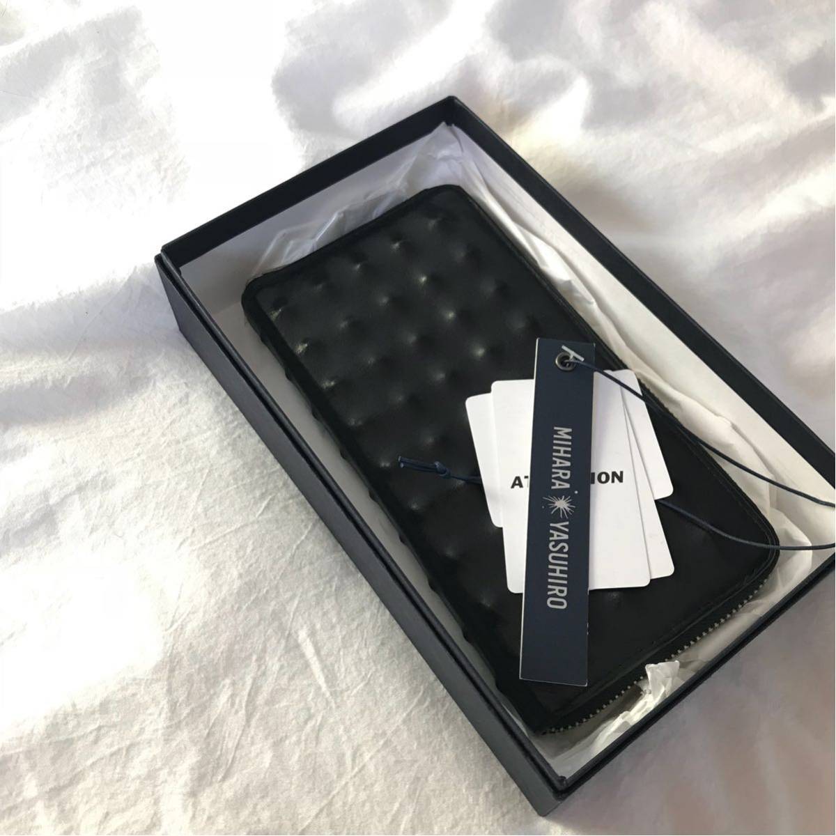【美品】ミハラヤスヒロ スタッズ 長財布 黒