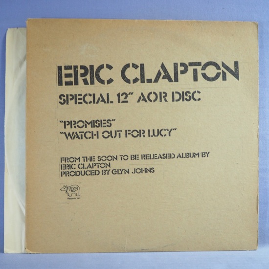 ⁄ - ERIC CLAPTON | (LP) RSO RECORDS WAXPEND Clapton Backless PROMO
