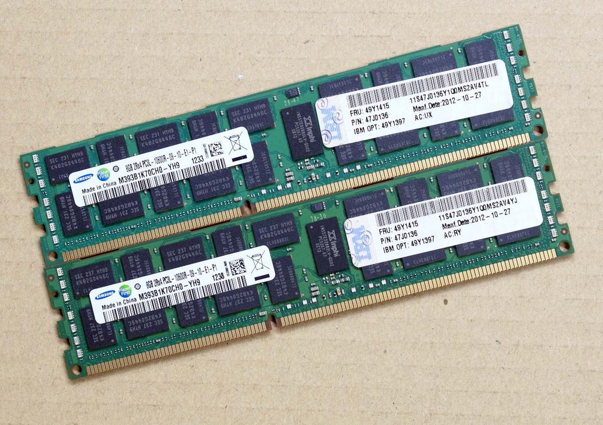 8GB SAMSUNG 16GB 1円スタート 2枚組) (8GB DDR3 1Rx4 8枚 [合計64GB 