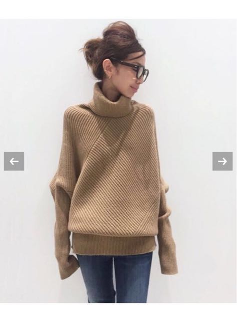 アパルトモン　ASYMMETRY KNIT アパルトモンL'Appartement完売タートルネックAsymmetry Knit
