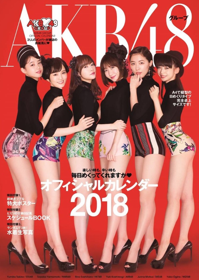 AKB48グループ 2018 オフィシャルカレンダー B2ポスター 水着満載