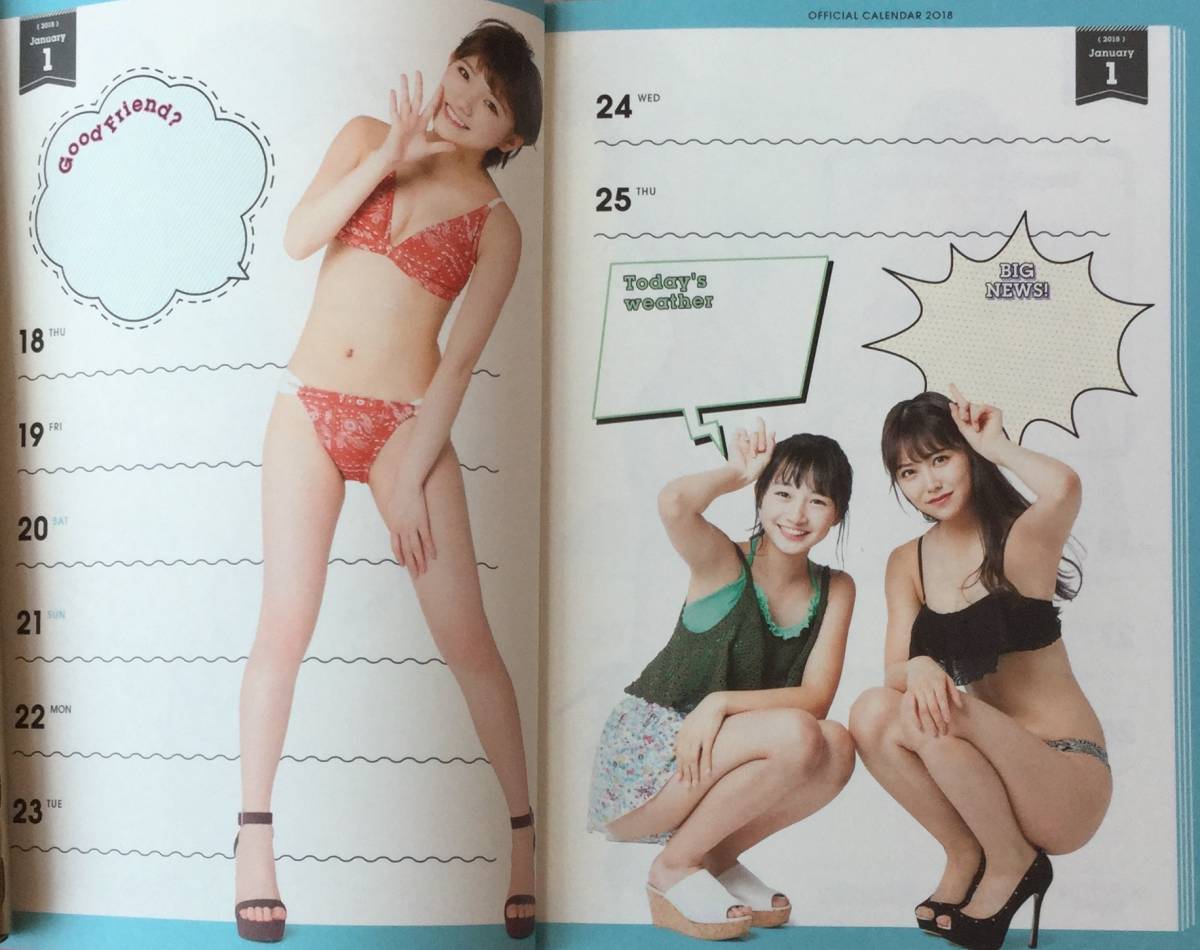 AKB48グループ 2018 オフィシャルカレンダー B2ポスター 水着満載