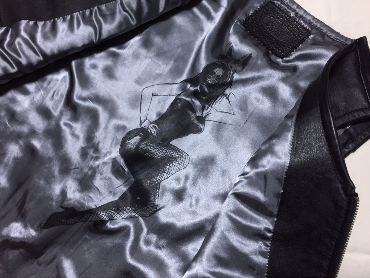 FUCT SSDD ファクト ホースハイド レザー ベスト 黒 M 馬革(Mサイズ