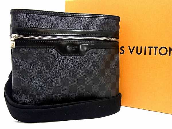 1円 ■極美品■ LOUIS VUITTON ルイヴィトン ダミエ グラフィット トマス ショルダーバッグ メッセンジャーバッグ I033