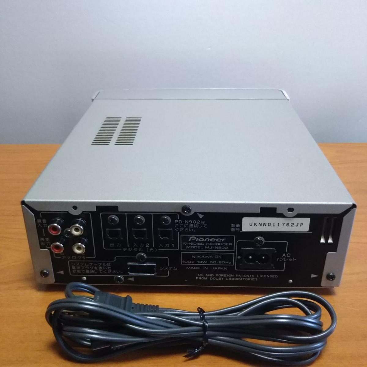 ⭐️名機良品⭐️Pioneer MJ-N902 MDレコーダー 890724 PIONEER