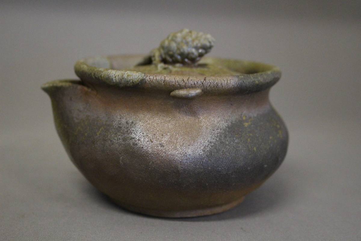 工芸品 備前焼/備陶森製/古備前/煎茶器/急須/煎茶碗/湯冷/