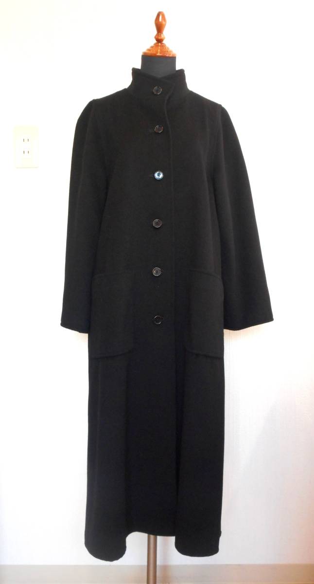 ☆Chloe/クロエ ウール ロングコート サイズ42 ブラック スタンド 