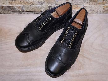 超美品/コールハーン/COLE HAAN/ウイングチップドレス/黒/25，5cm/US8M