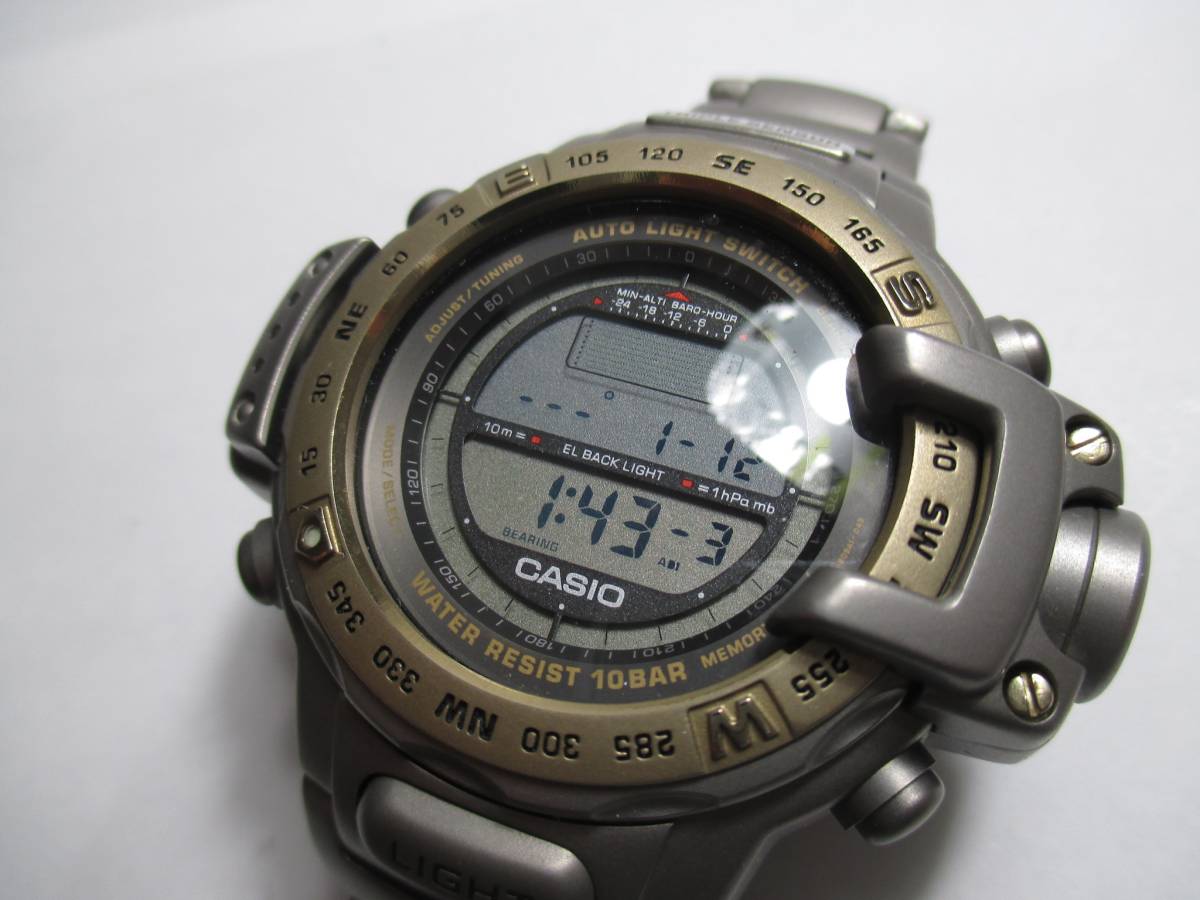 カシオ プロトレック - フルチタンカシオプロトレックPRT-4000トリプル