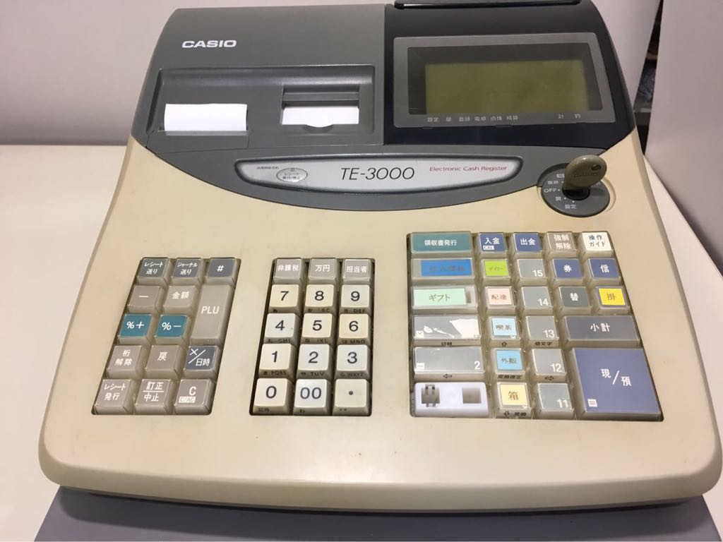 CASIO カシオ 電子レジスター TE-3000 鍵付き 木村様用】CASIO カシオ