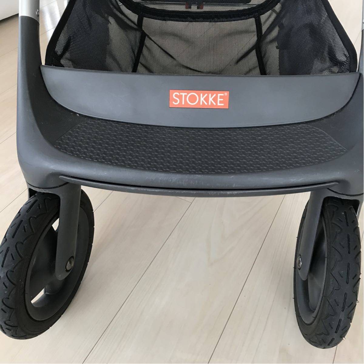 美品 ストッケ スクート2 ブラックメラーンジ ベビーカー フルセット 生後1ヶ月～４歳頃_8