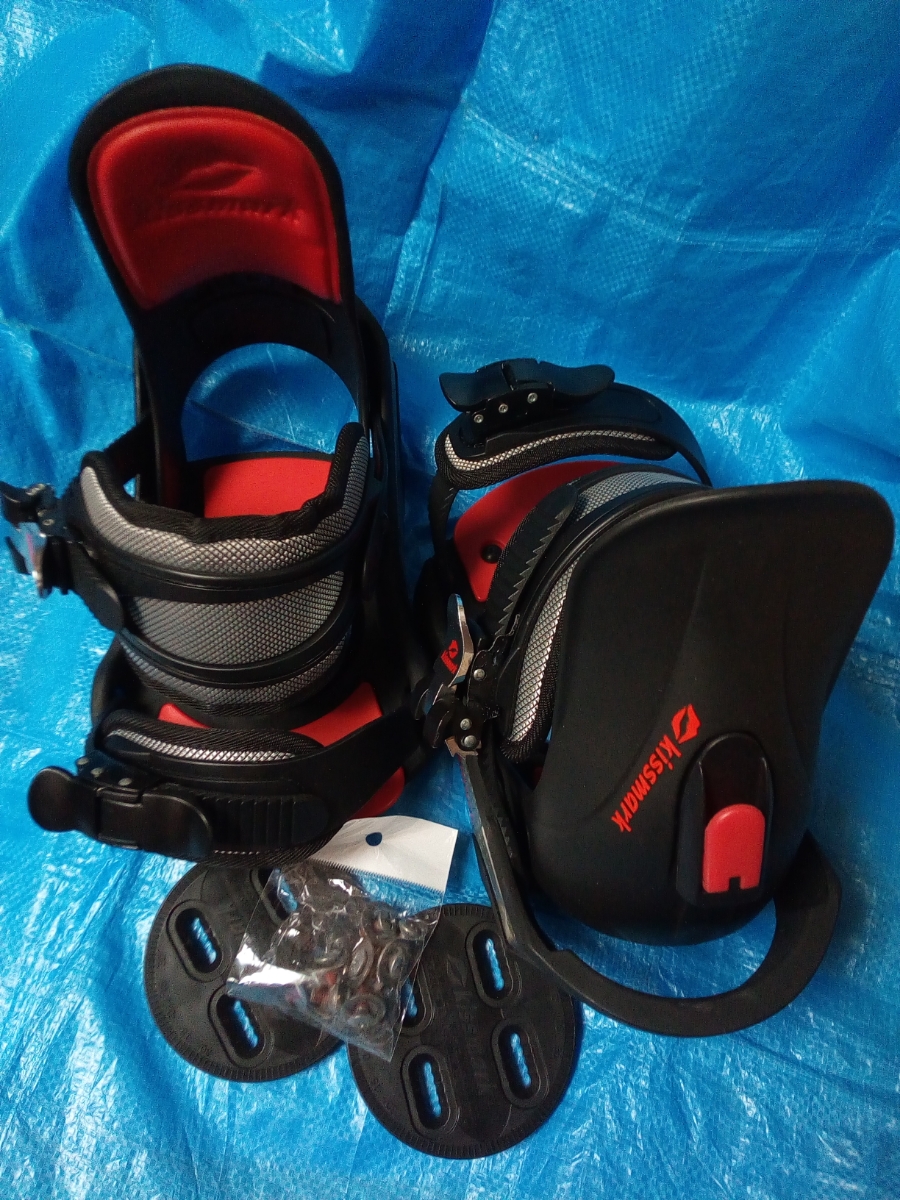 スノーボード Kissmark キスマーク ビンディング Mサイズ（ブラック