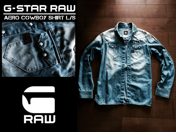 G-STAR RAW ジースターロウ デニムシャツ 長袖 レギュラー 
