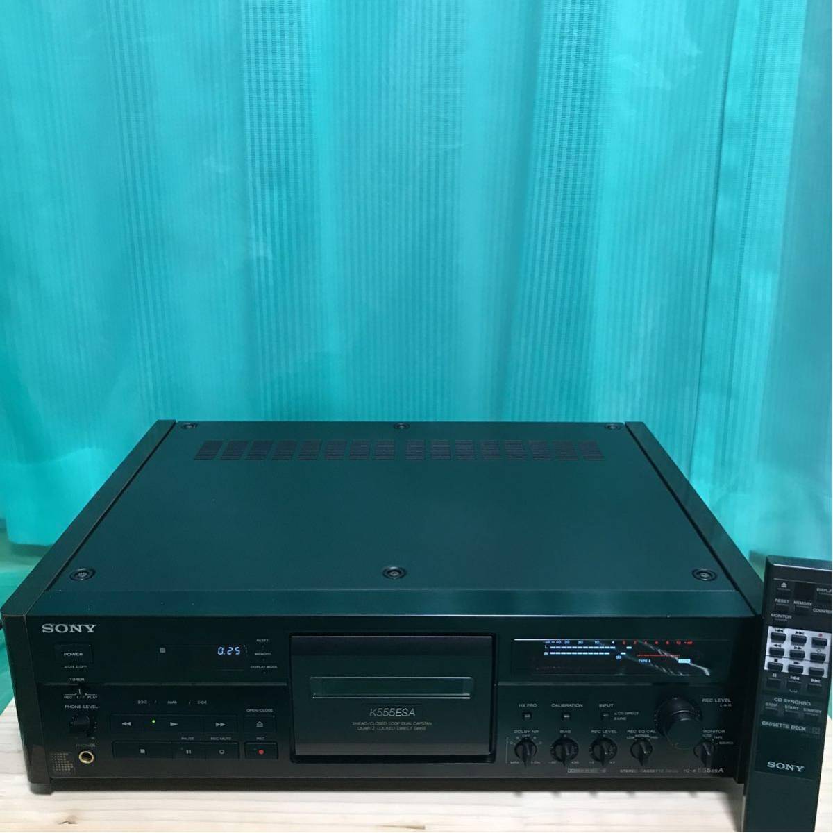 SONY TC-K555ESA カセットデッキ ステレオカセットデッキ 録音・再生OK