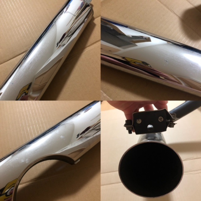 L700S ミラ ジーノ ミラジーノ センター出し マフラー メッキモール