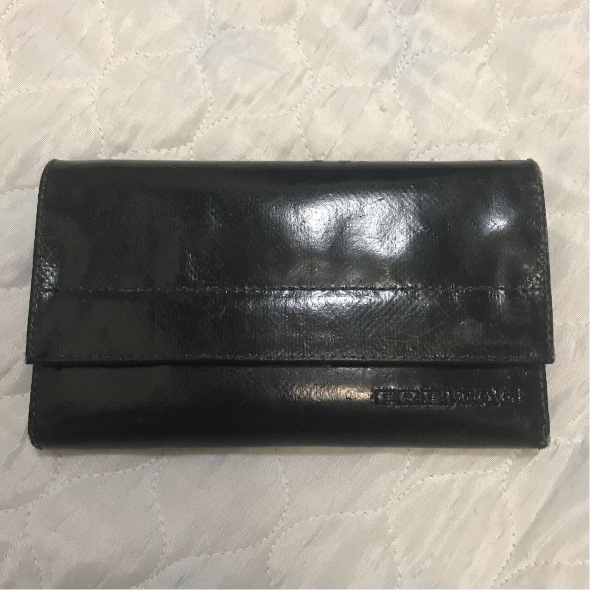 美品 freitag f59 Samantha オールブラック 黒×赤 長財布 フライターグ  