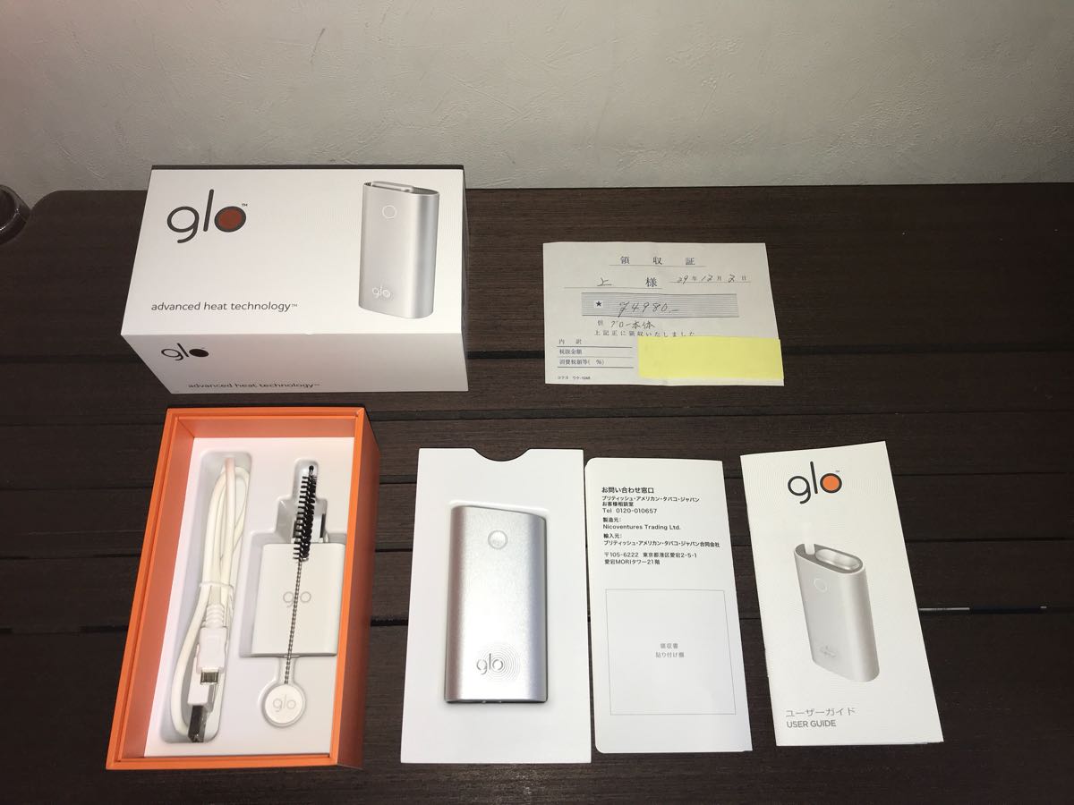 ◇中古品 電子タバコ glo グロー 本体 未登録・領収書あり グロー glo 未