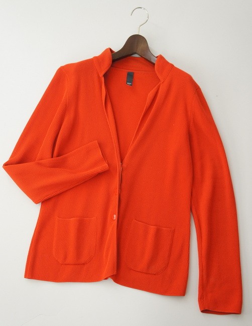 定番，爆買い A15イタリア製 ロレーナアントニアッツィ/LORENA ANTONIAZZI レディ―ス ミドルゲージ ニット カーディガン レッド系 サイズ46/L相当(Lサイズ)｜売買されたオークション情報、yahooの商品情報をアー Lサイズ