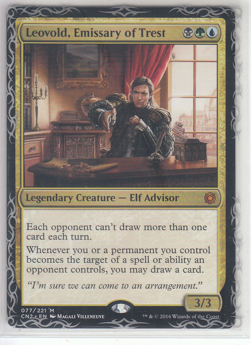 大得価，新作登場 MTG トレストの使者 レオヴォルド/Leovold Emissary of Trest 英語版 1枚(金、マルチカラー)｜売買されたオークション情報、yahooの商品情報をアーカイブ公開 - オークファン ノーマルカード