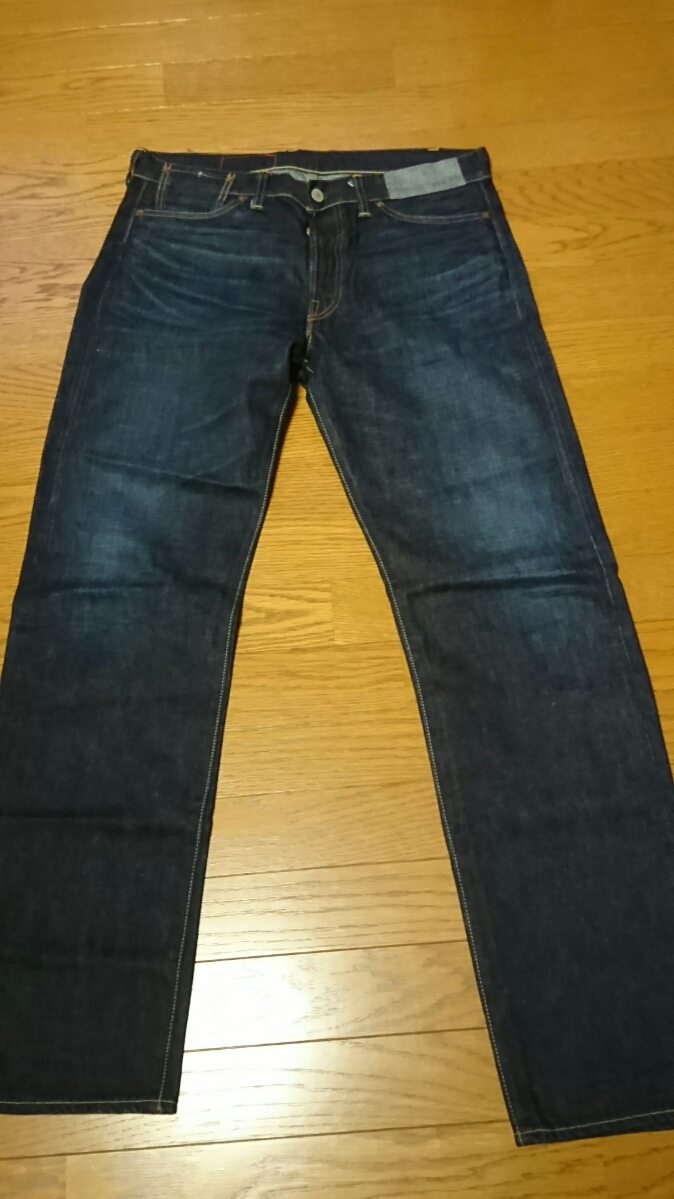 ローライズカスタムモデル リーバイス 501 W34L36 bigE 赤ミミ レングス長め