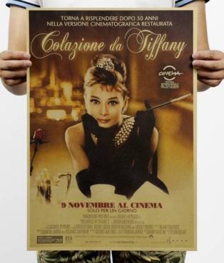 オードリー ヘップバーン ポスター ヴィンテージ アート レトロ 即決 341_1