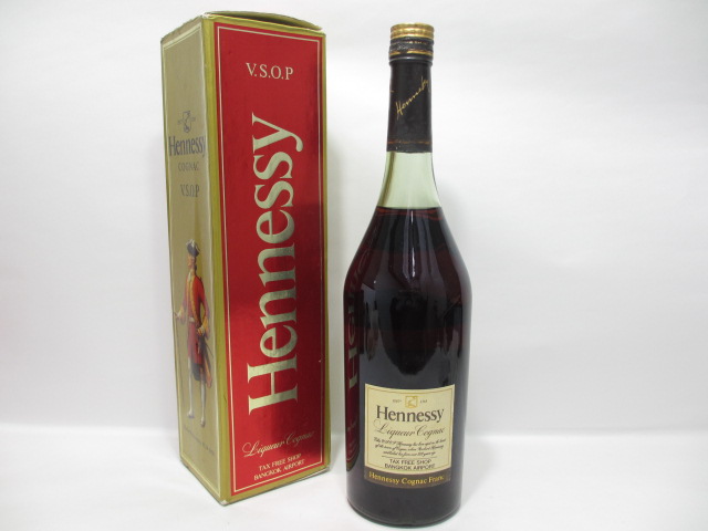 Hennessy ヘネシー VSOP スリムボトル 1000ml グリーンボトル 箱付