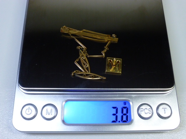 ☆本金/18金/K18！金装飾品/カフスボタン/アクセサリー！総重量6.9g