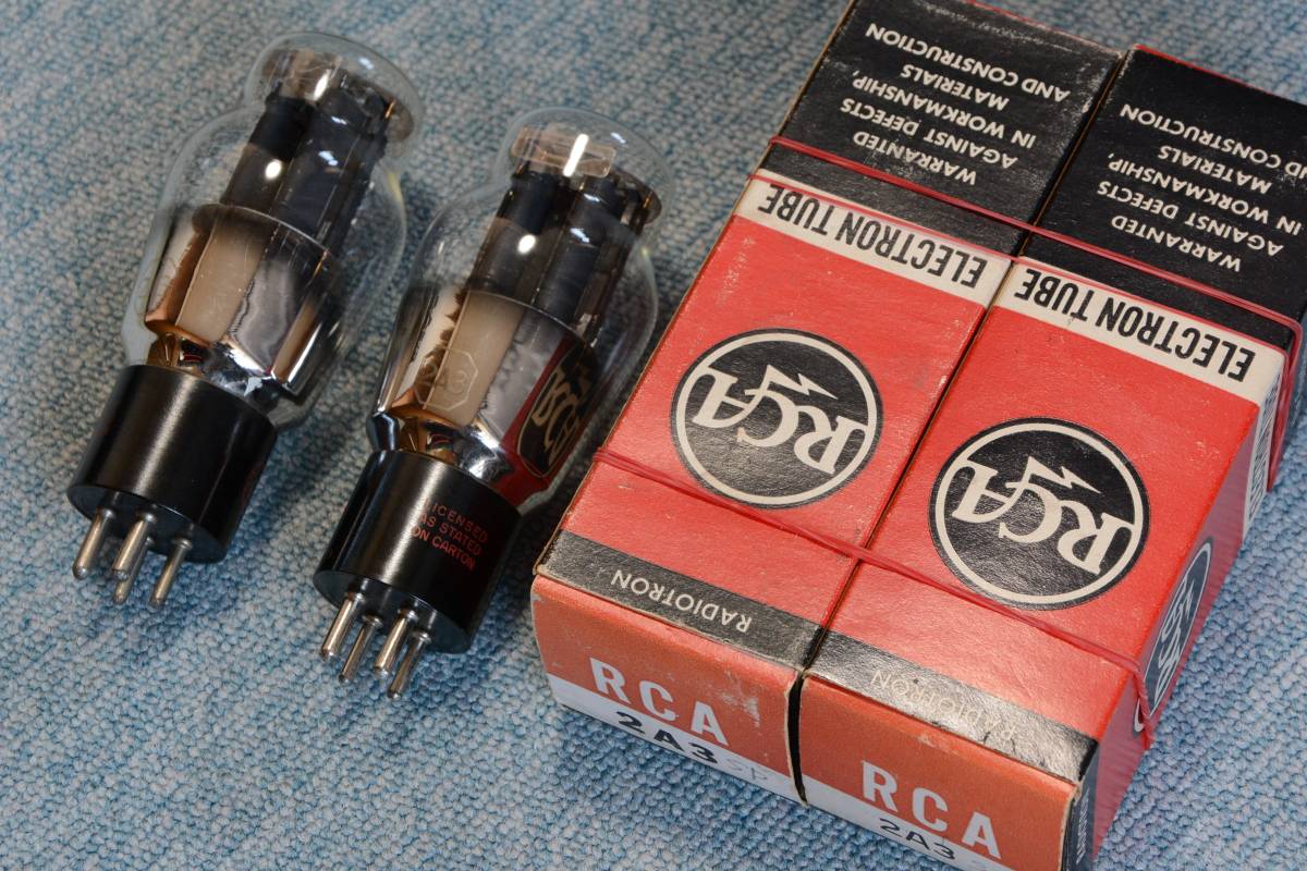特撰真空管 RCA 2A3 新品 未使用（元箱入り） ペアー（2本セット）