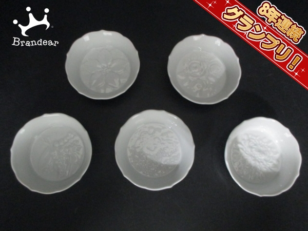 マイセン Meissen 食器 陶器 白 小鉢×5 新品同様 MEISSEN（ホワイト