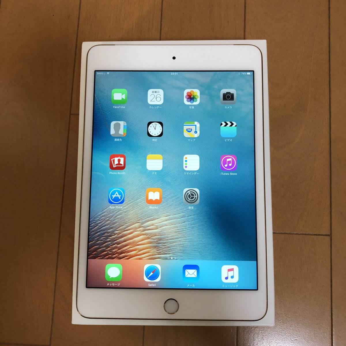 APPLE iPad Mini4 16G ゴールド Wifi+cellular DOCOMO MK712J/A iPad