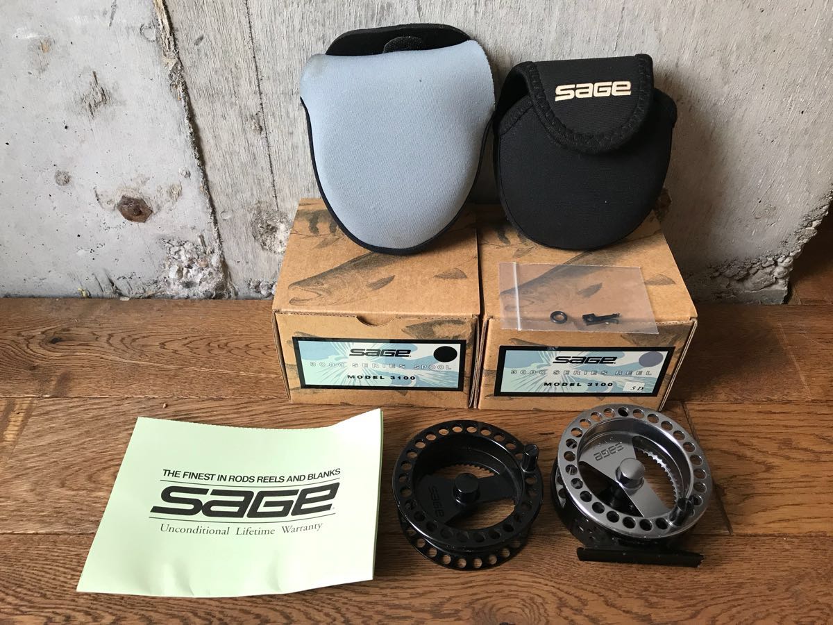 Sage セージ 3100 フライリール&スペアスプール 中古フライリールです
