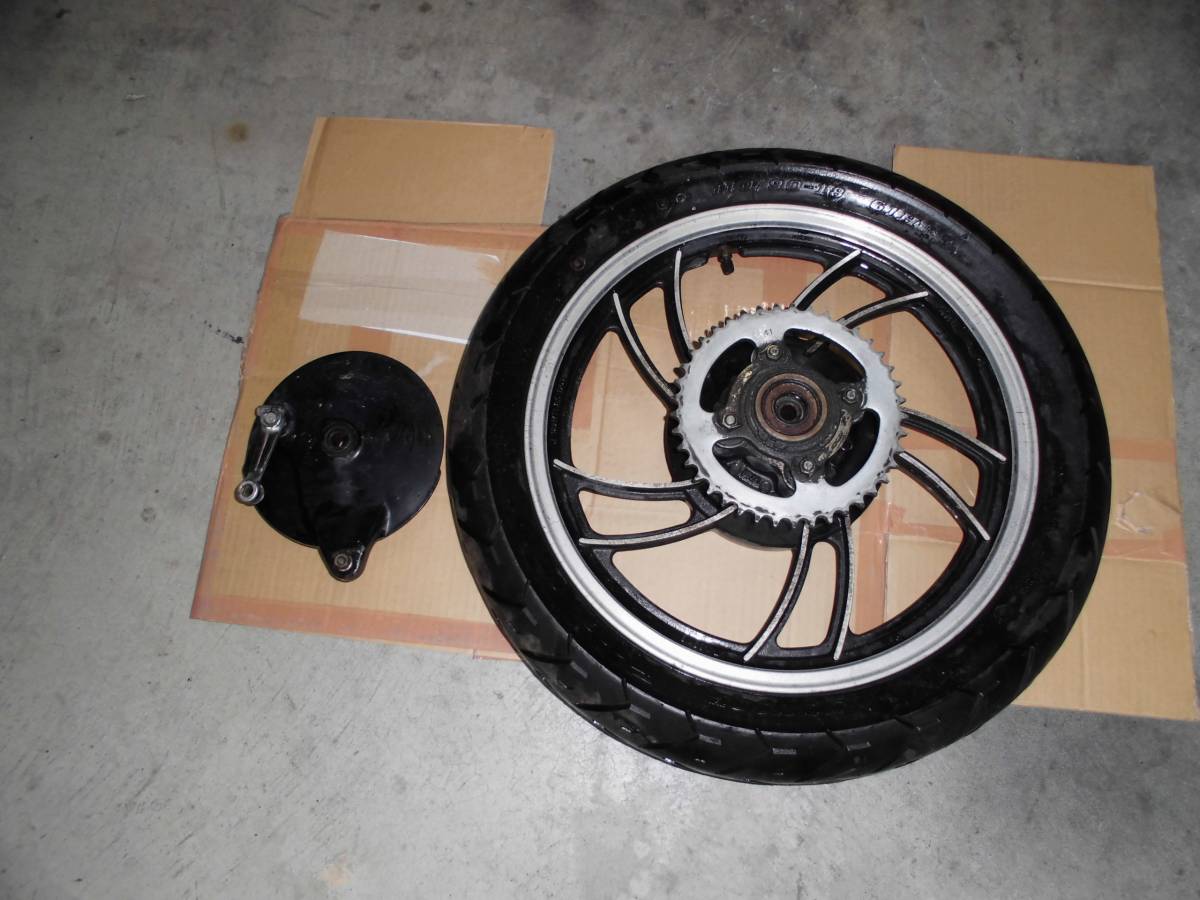 RZ250 リアホイール 4L3 RZ350 希少 ヤマハ リアディスク化用 ノーマル 