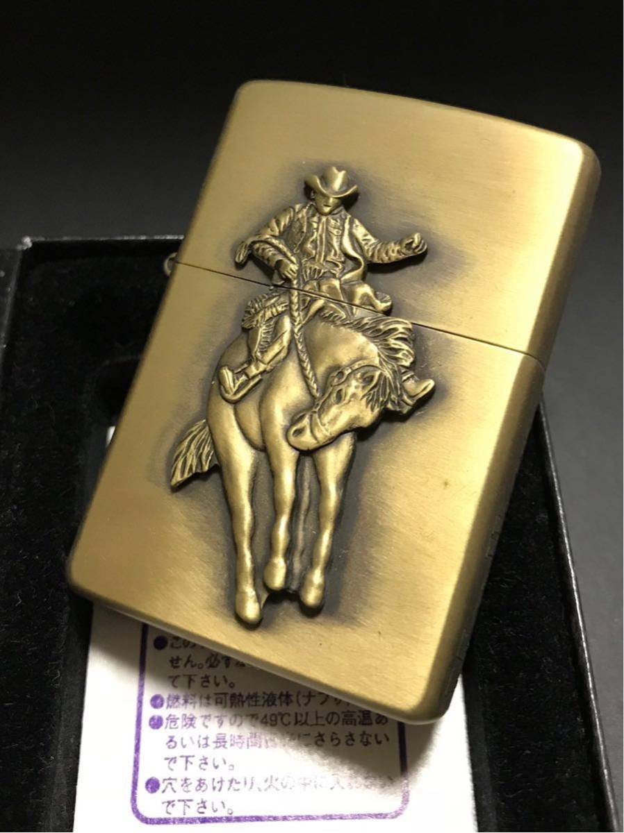 ZIPPO 1998年製 Marlboro マルボロ マールボロ カウボーイ ブラス 未使用品