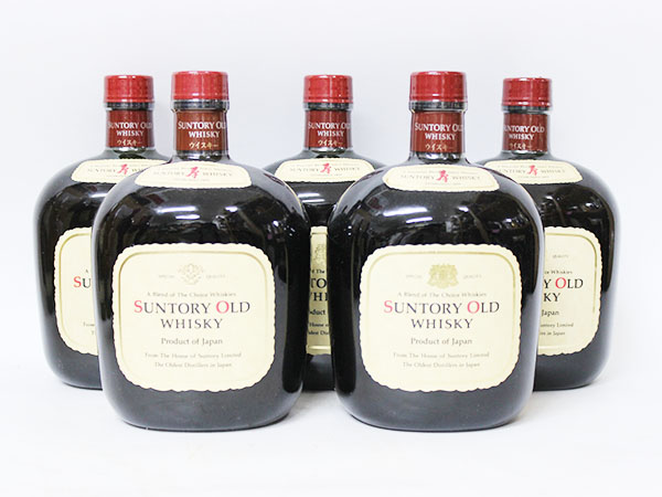 未開栓】 サントリー オールド ウイスキー 特級43度 古酒 5本セット o