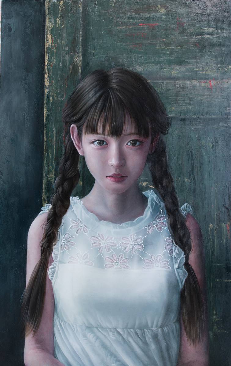 簡単決済不可 ホキ美術館出品作家 茅原佳介 肉筆 写実絵画 白日会作家