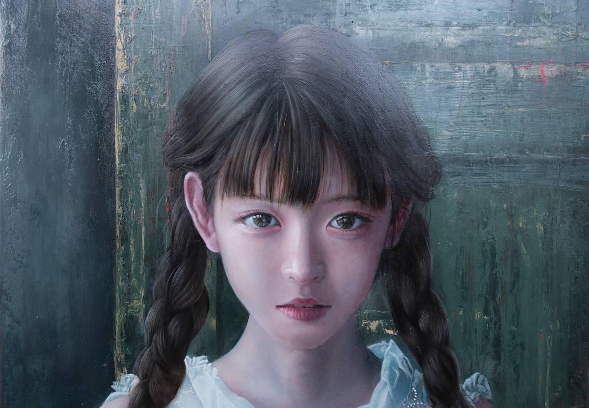 簡単決済不可 ホキ美術館出品作家 茅原佳介 肉筆 写実絵画 白日会作家