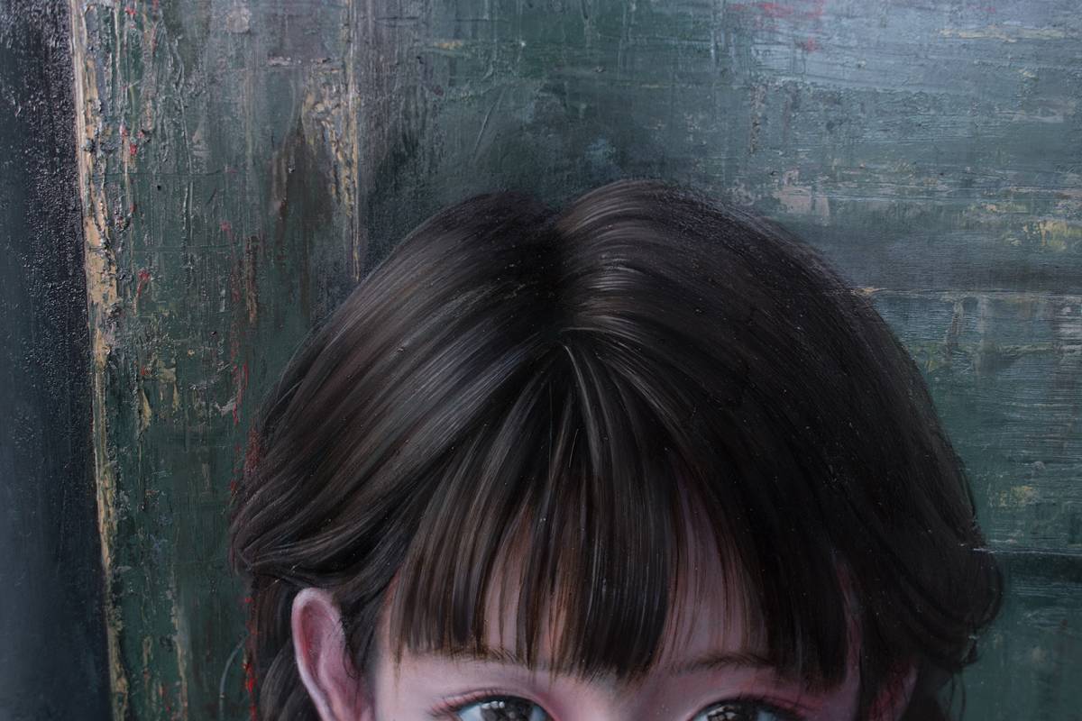 簡単決済不可 ホキ美術館出品作家 茅原佳介 肉筆 写実絵画 白日会作家