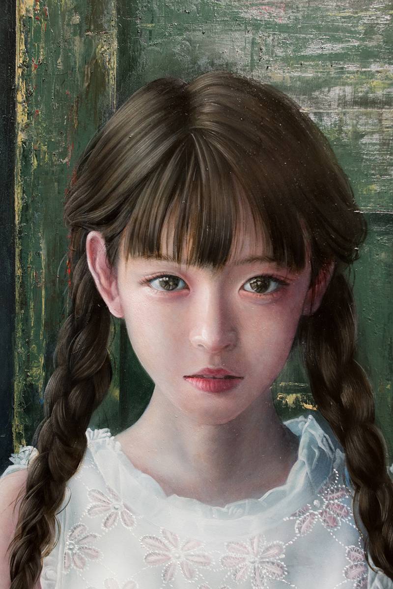 簡単決済不可 ホキ美術館出品作家 茅原佳介 肉筆 写実絵画 白日会作家