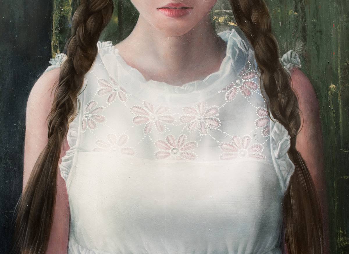簡単決済不可 ホキ美術館出品作家 茅原佳介 肉筆 写実絵画 白日会作家