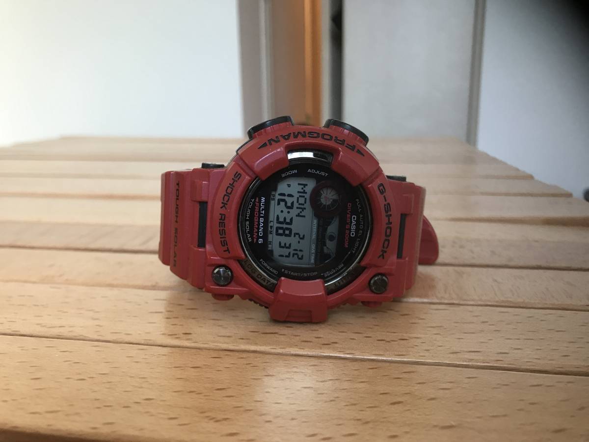 GWF-1000RD-4JF Red G-SHOCK Burning フロッグマン G-Shock ｜ 電波 