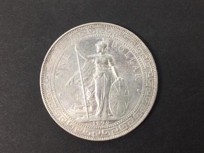 香港 イギリス貿易銀 1ドル 壹圓銀貨 1899年 銀貨 ONE 0 DOLLAR コイン