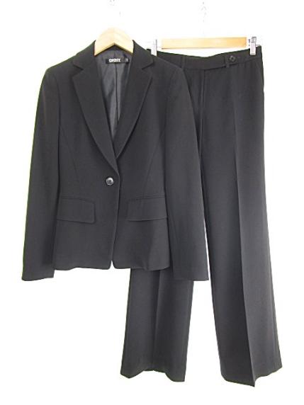 DKNY パンツスーツ 上下2点セット ブーツカット 2 黒 国内正規品