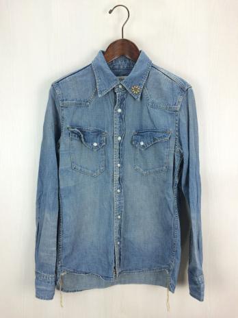  REMI RELIEF ウエスタンシャツ/S/コットン/IDG/スタッズ(Sサイズ)｜売買されたオークション情報、yahooの商品情報をアーカイブ公開 - オークファン ウエスタンシャツ